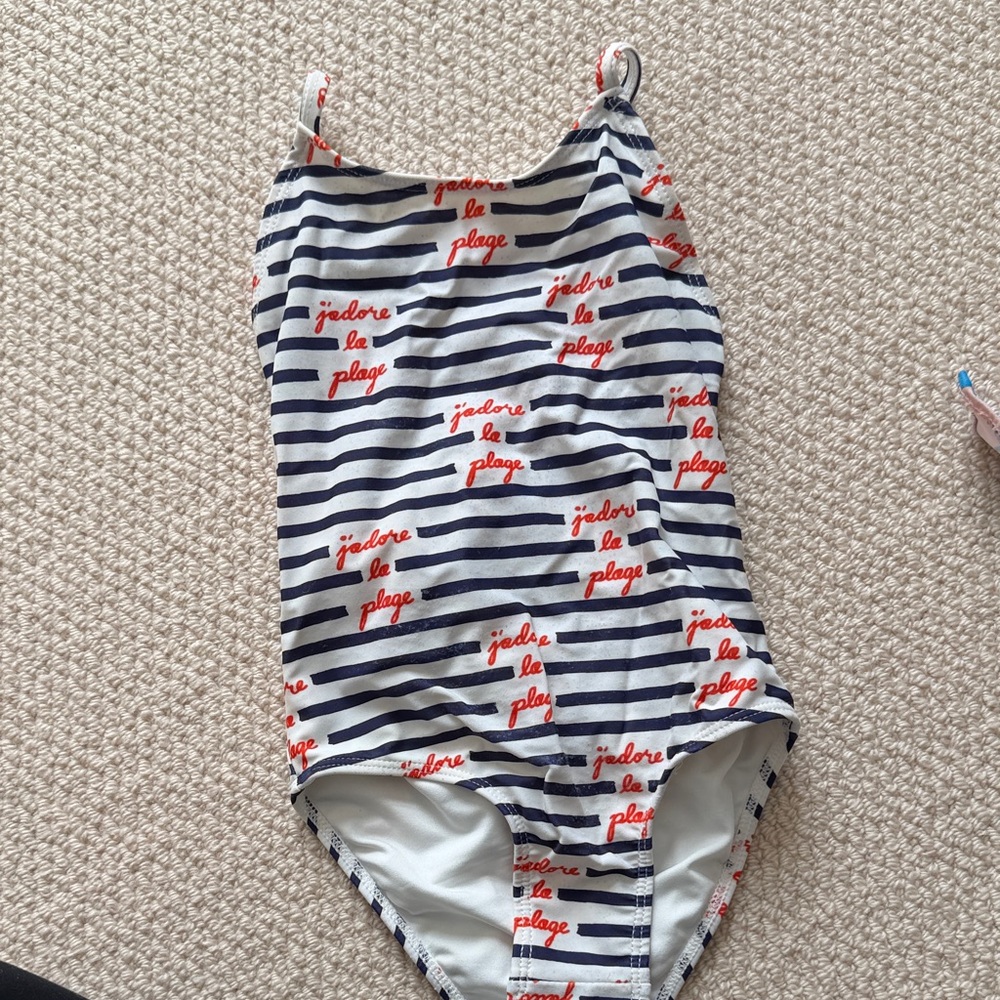 Striped Kids Swim One Piece